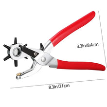 Load image into Gallery viewer, Multifunctional Leather Hole Punch Tool Carbon Steel Belt Puncher Crafts Tool