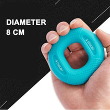 Load image into Gallery viewer, Silicone Hand Grip Strengthener Exerciser Wrist Force Circle Fitness Enhancer