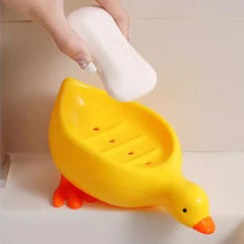 Load image into Gallery viewer, Cute Duck Self-Draining Soap Tray Rack - Bathroom Kitchen Shower Sink Holder