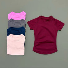 Load image into Gallery viewer, HISTELLO Impact Short Sleeve Top Seamless Yoga Leotard Clothing Women Running Sports T Shirt Workout Shirts Fitness Sports Vest