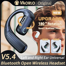 Load image into Gallery viewer, Open Wireless Headset Bluetooth 5.4 180° Rotation Adjustable Left Right Ear Universal Earphone Mic Sport Business Music Ear-Hook