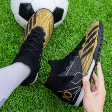 Load image into Gallery viewer, Short spike cleats new competition level football shoes for men and women universal professional game training sports shoes