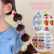 Load image into Gallery viewer, Colorful Hairbands Set: Girls&#39; Elastic Scrunchies with Flower &amp; Animal Designs