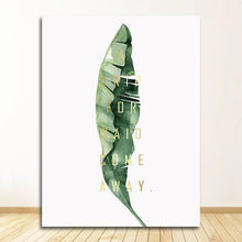 Load image into Gallery viewer, Wall Art Paintings for Living Room Home Decor Scandinavian Style Tropical Plants Poster Green Leaves Decorative Picture Modern