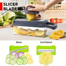Load image into Gallery viewer, 14/16-in-1 Multifunctional Vegetable Chopper: Kitchen Slicer, Dicer, and Food Grate