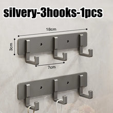 Load image into Gallery viewer, Household Wall Coat Rack Black Hooks For Hangging Clothes Towel Hanger Bathroom Robe Hook Heavy Duty Kitchen Accessories