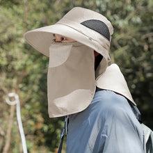 Load image into Gallery viewer, Summer Sun Hats UV Protection Outdoor Hunting Fishing Cap For Men Women Hiking Camping Visor Bucket Hat Neck Flap Fisherman Hat