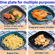 Load image into Gallery viewer, Air Fryer Silicone Tray - Baking Mat for Oilless Cooking, Fried Chicken, Pizza, and More