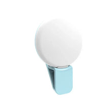 Load image into Gallery viewer, Mobile Phone LED Selfie Ring Light Portable Mini Durable Practical Three Stop Dimming Circle Photography Clip Fill Light
