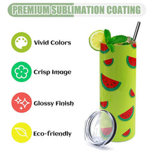 Load image into Gallery viewer, HTVRONT 8 Pack 20 OZ Sublimation Tumbler Blanks Skinny Straight in Bulk, Stainless Steel Insulated Sublimation Tumbler