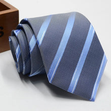 Load image into Gallery viewer, Classic Stripe Necktie Men Business Formal Wedding Tie 8cm Blue Black Pink Red Neck Ties Fashion Shirt Dress Accessories