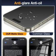 Load image into Gallery viewer, 3Pcs Oleophobic Dust Free Easy Installation Matte Privacy Screen Protector for IPhone 16 15 11 12 13 14 Pro Max Plus XS 17 Glass