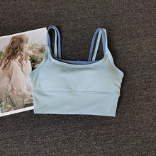 Load image into Gallery viewer, Women Breathable Sports Bra Shockproof Fitness Tops Push Up Gym Crop Top Brassiere Sport Bras Gym Workout Top Seamless Yoga Bra