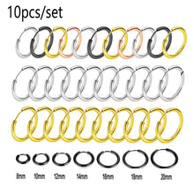 Load image into Gallery viewer, 10/20Pcs Minimalist 316L Stainless Steel Small Hoop Earrings For Women Man Classic Round Earrings Fashion Ear Piercing Jewelry