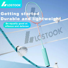 Load image into Gallery viewer, LOSTOOK Badminton Racket with 3 Nylon Shuttlecocks/1 Carry Bag Original By Beginners Badminton Set Sports Fitness equipment