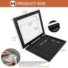 Load image into Gallery viewer, Children Art Frames Magnetic Front Open Changeable Kids Frametory for Poster Photo Drawing Paintings Pictures Display Home Decor