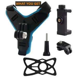 Helmet Strap Mount for GoPro Hero Yi Action Camera Motorcycle Sports Accessories