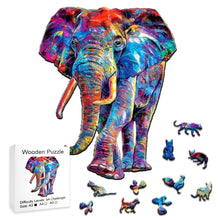 Load image into Gallery viewer, &quot;3D Wooden Elephant Puzzle: Perfect Gift for Kids and Adults!&quot;