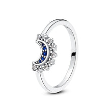 Load image into Gallery viewer, 925 Sterling Silver Rings For Women Original Crown Love Heart Wishbone Engagement Wedding Rose Gold Crystal Ring Luxury Jewelry