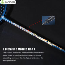 Load image into Gallery viewer, ALP LT 2Pcs/lot 100% Carbon Fiber Elastic 4U 30Lbs Racket Offensive and Defensive Professional Badminton Racket With Bag