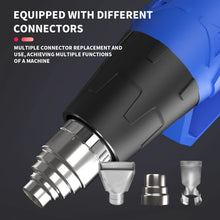 Load image into Gallery viewer, 2000W Electric Heat Gun Hot Air Gun, 300℃ and 600℃, 300-500L/Min, 3 Nozzles, 1.5s Heating, for Stripping Shrinking Varnish