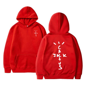 2024 Hip Hop Cactus Jack Hoodie Booty Print Funny Women's Men's Casual Pullover