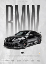 Load image into Gallery viewer, BMW Cars Competition Poster – Modern Canvas Wall Art