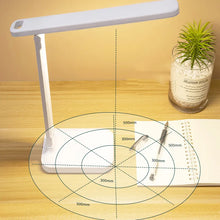 Load image into Gallery viewer, Folding LED Table Lamp: Dimmable, USB Rechargeable, Eye Protection for Study