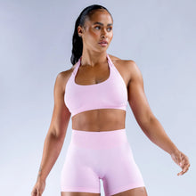 Load image into Gallery viewer, 2 Pieces Yoga Suit for Women Seamless Fitness Gym Clothes Halter Sports Bra Matching Impact Shorts Workout Sets Gym Outfit