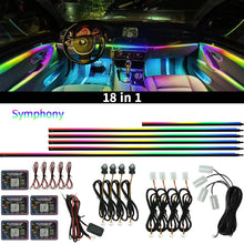 Load image into Gallery viewer, 6/10/18 in 1 Symphony RGB Neon Light Car Ambient Light Interior Acrylic LED Strip Decoration Atmosphere Lamp by APP Control