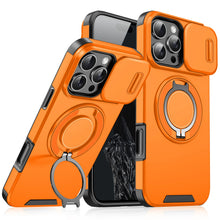 Load image into Gallery viewer, Luxury Magnetic Wireless Charge with Magsafe Armor Case For iPhone 16 15 14 13 12 11 Pro Max Plus Slide Camera Protect PC Cover