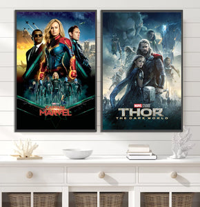 Marvel Movie Poster – Self-Adhesive Wall Mural / Wallpaper
