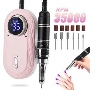 : 35000 RPM E-File! Rechargeable, Manicure & Pedi