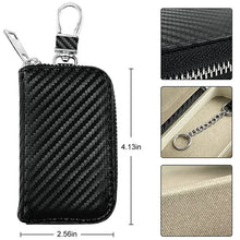 Load image into Gallery viewer, Car Key Signal Blocker Case Faraday Box Anti-Hacking Anti-Theft Key Fob RFID Signal Blocking Bag PU Leather Pouch Case Blocker