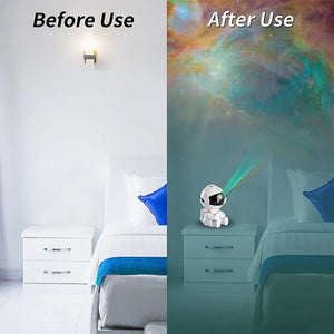 Galaxy Star Projector LED Night Light - Astronaut Lamp for Bedroom Decor