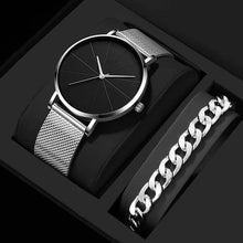 Load image into Gallery viewer, Silver Mesh Watch! Quartz, Men&#39;s, Business Casual