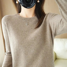 Load image into Gallery viewer, Women Sweater O-neck Autumn Winter BasicPullover Warm Casual Pulls Jumpers Korean FashionSpring Knitwear Bottoming Shirt 2023