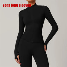 Load image into Gallery viewer, Seamless Long Sleeve Sports Jacket Women Zip Fitness Yoga Shirt Gym Top Activewear Running Coats Workout Clothes For Cycling