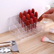 Load image into Gallery viewer, 24 Grid Lipstick Holder Acrylic Cosmetics Jewelry Nail Polish Storage Display