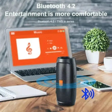 Load image into Gallery viewer, XIKCU Portable Dual Bluetooth Speaker Stereo Outdoor Tfusb Playback Fm Voice Broadcasting Portable Subwoofer 50 Wireless Speaker