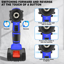 Load image into Gallery viewer, 21V Cordless Drill,Electric Screwdriver Tools Kit with 25+1 Torque Setting,2 Variable Speed,29PCS Accessories,LED Work Light