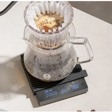 Load image into Gallery viewer, TIMEMORE Scale Black Mirror Mini Pour over Espresso Scale With Brewing Flow Rate and Heat Insulation Pad Electronic Coffee Scale