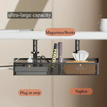 Load image into Gallery viewer, 1PCS Under Desk Cable Management Tray, No Drill Steel Desk Cable Organizers, Wire Management Tray Cable Management Rack