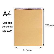 Load image into Gallery viewer, Professional sketchbook Thick paper Spiral notebook Art school supplies Pencil drawing notepad stationery cute gel pens pencil