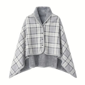 1pc Wearable Shawl Blanket | Soft Flannel Lazy Blanket for Office & Casual Use