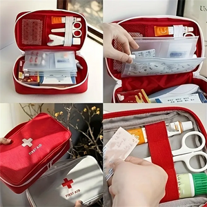 First Aid Kit Emergency Survival Bag Compact Trauma Rescue Portable Medicine Storage