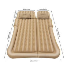 Load image into Gallery viewer, Universal Foldable Inflatable Bed Portable Inflatable Mattress Set Car Back Seat Sleeping Flocking Air Bed Cushion w/Pump+Pillow