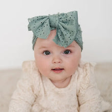 Load image into Gallery viewer, 3 Pcs Baby Fetal Cap Set - Breathable Solid Color Bow Headwear