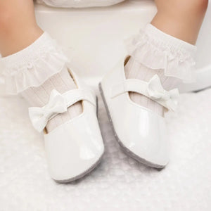 Adorable Bowknot Baby Girl Shoes: Soft, Anti-slip Sole for Infant First Walkers