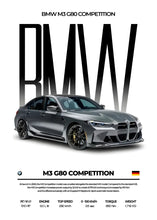 Load image into Gallery viewer, BMW Cars Competition Poster – Modern Canvas Wall Art